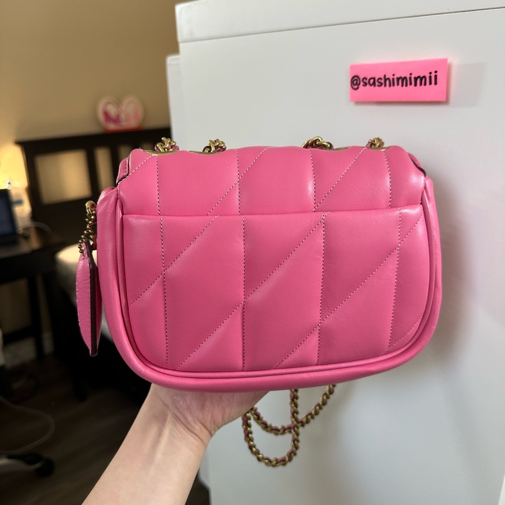 Coach Pillow Quilted Madison Shoulder Bag 18 - Petunia Pink - Picture 4 of 9